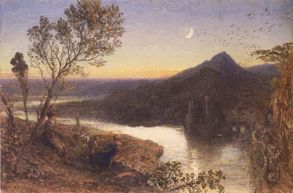 Samuel Palmer Classical River Scene oil painting image